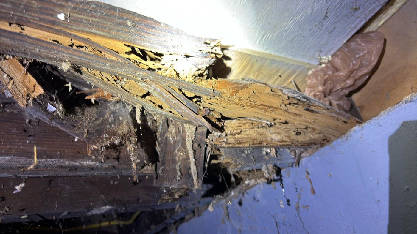 Rotted rim joist